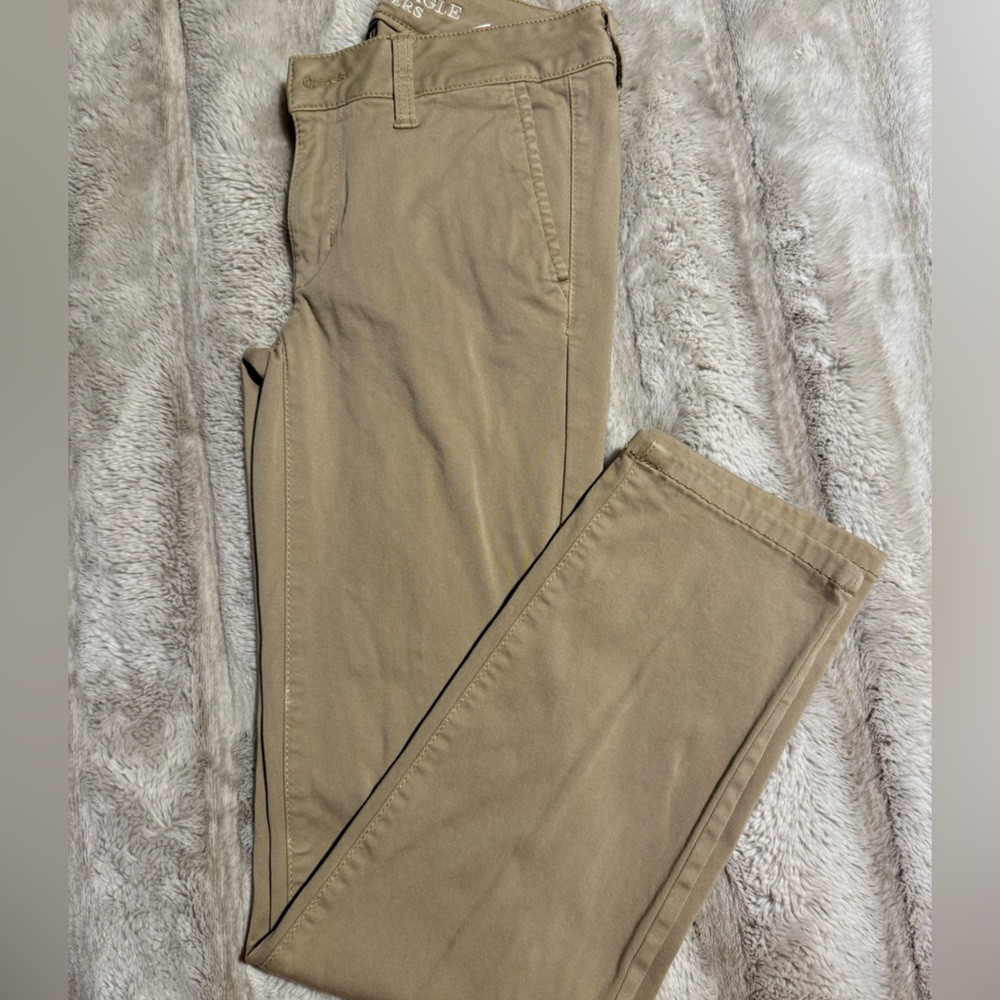 AE Khaki Skinny Twill Pants